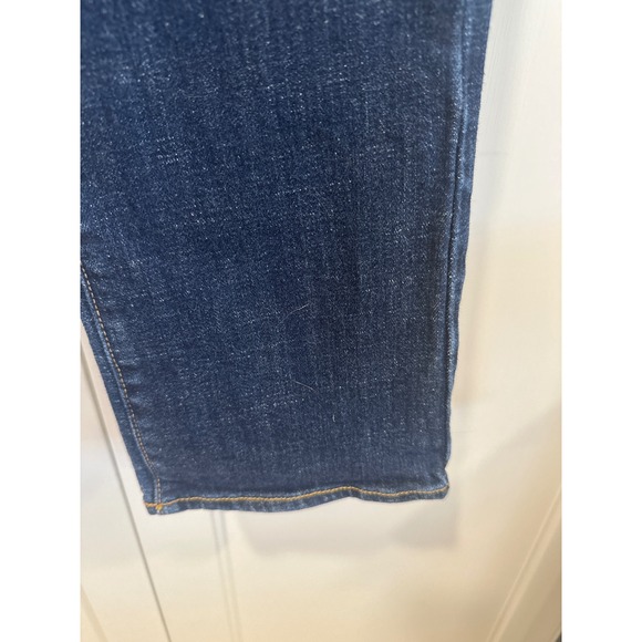 American Eagle Outfitters Women's Dark Wash Stretch Straight Leg Jeans Size 4 - Picture 4 of 8